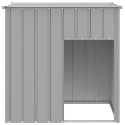 Harmaa koirankoppi katolla Vencuta 110x103x109cm (galvanoitu teräs)