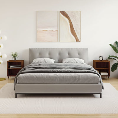 Ruskea yöpöydät Binoni 40x30x50cm (2 kpl, tammi, puinen)