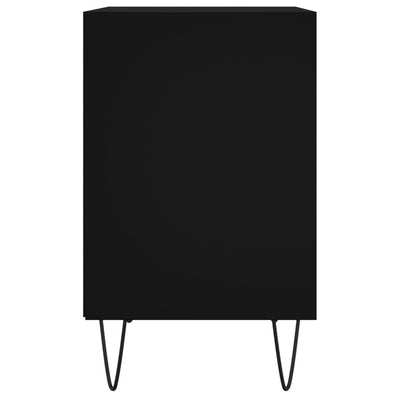 Yöpöydät 2 kpl musta 40x30x50 cm tekninen puu