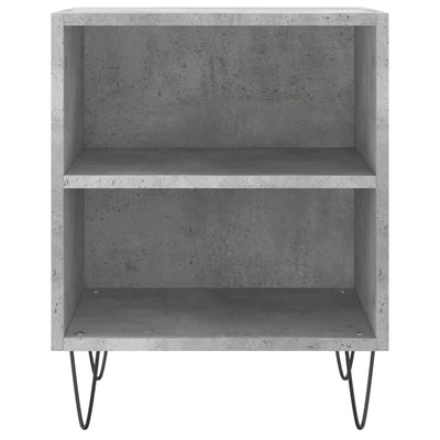 Yöpöydät 2 kpl betoninharmaa 40x30x50 cm tekninen puu