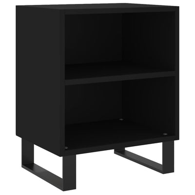 Yöpöydät 2 kpl musta 40x30x50 cm tekninen puu