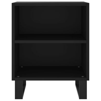 Yöpöydät 2 kpl musta 40x30x50 cm tekninen puu