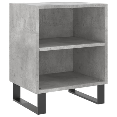 Yöpöydät 2 kpl betoninharmaa 40x30x50 cm tekninen puu