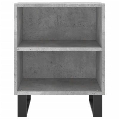 Yöpöydät 2 kpl betoninharmaa 40x30x50 cm tekninen puu