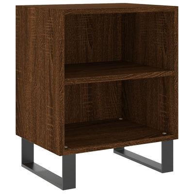 Yöpöydät 2 kpl ruskea tammi 40x30x50 cm tekninen puu