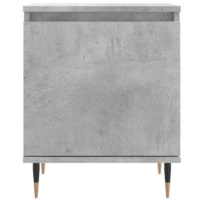 Yöpöydät 2 kpl betoninharmaa 40x30x50 cm tekninen puu