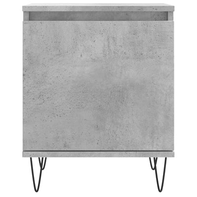 Yöpöydät 2 kpl betoninharmaa 40x30x50 cm tekninen puu