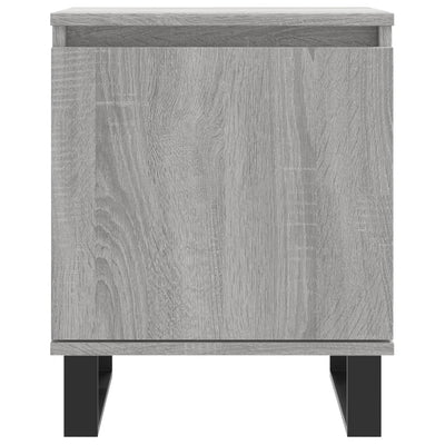 Yöpöydät 2 kpl harmaa Sonoma 40x30x50 cm tekninen puu