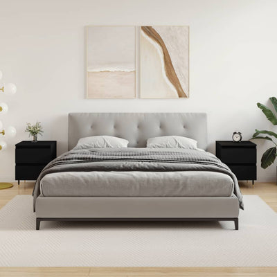 Musta yöpöydät Kristyn 40x35x50cm (2 kpl puinen)