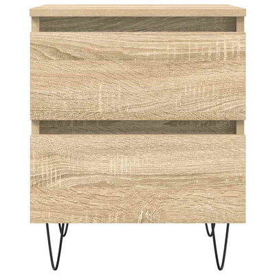 Yöpöydät 2 kpl Sonoma-tammi 40x35x50 cm tekninen puu
