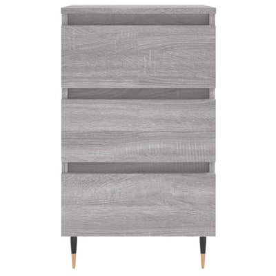 Yöpöydät 2 kpl harmaa Sonoma 40x35x69 cm tekninen puu