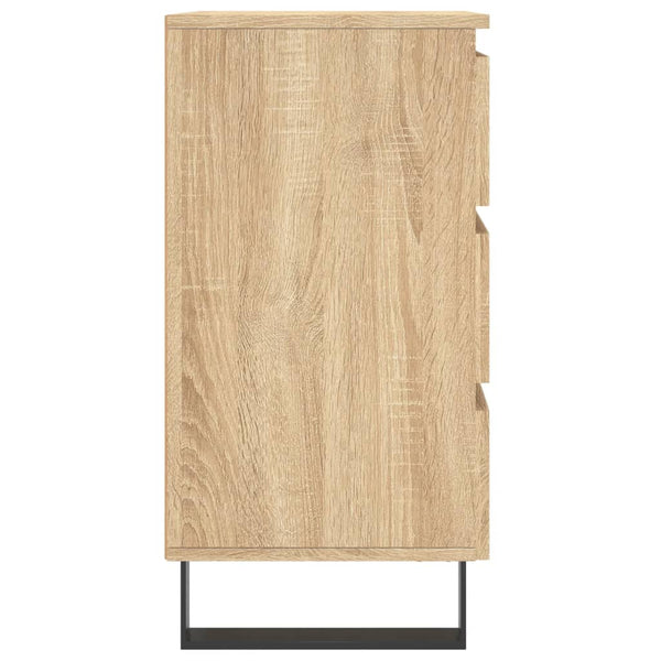 Yöpöydät 2 kpl Sonoma-tammi 40x35x69 cm tekninen puu