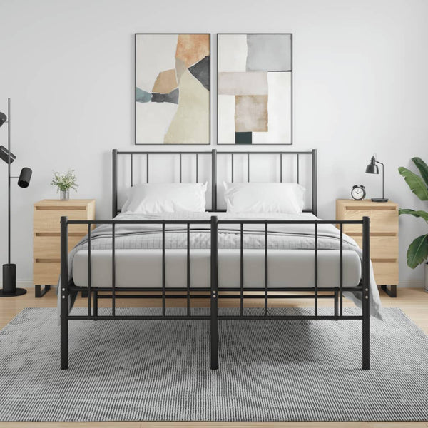 Yöpöydät 2 kpl Sonoma-tammi 40x35x69 cm tekninen puu