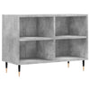 TV-taso betoninharmaa 69,5x30x50 cm tekninen puu