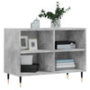 TV-taso betoninharmaa 69,5x30x50 cm tekninen puu