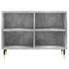 TV-taso betoninharmaa 69,5x30x50 cm tekninen puu