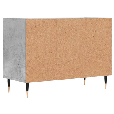TV-taso betoninharmaa 69,5x30x50 cm tekninen puu