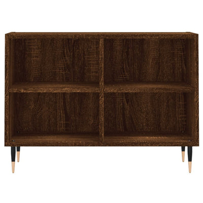 TV-taso ruskea tammi 69,5x30x50 cm tekninen puu