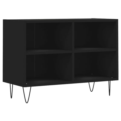TV-taso musta 69,5x30x50 cm tekninen puu