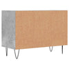 TV-taso betoninharmaa 69,5x30x50 cm tekninen puu