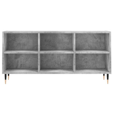 TV-taso betoninharmaa 103,5x30x50 cm tekninen puu