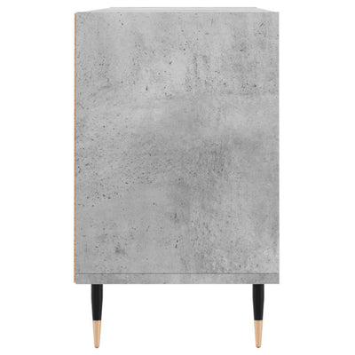 TV-taso betoninharmaa 103,5x30x50 cm tekninen puu