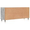 TV-taso betoninharmaa 103,5x30x50 cm tekninen puu