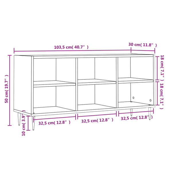 TV-taso 103,5x30x50 cm savutammi tekninen puu