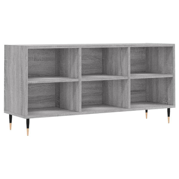 Harmaa TV-taso teknisestä puusta, mitat 103,5x30x50 cm, malli Sonoma
