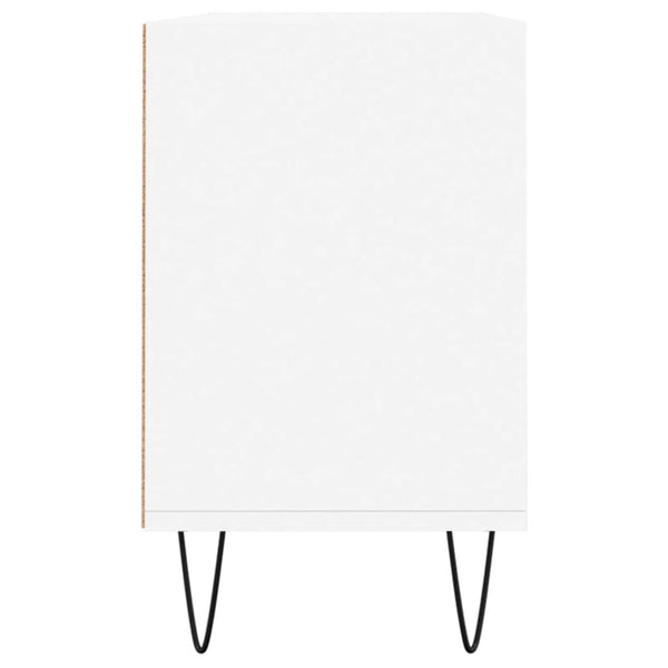 103,5x30x50 cm teknisestä puusta valmistettu valkoinen TV-taso