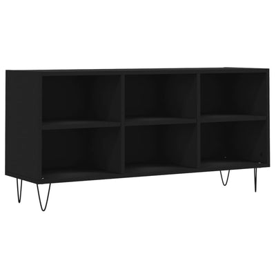 TV-taso musta 103,5x30x50 cm tekninen puu