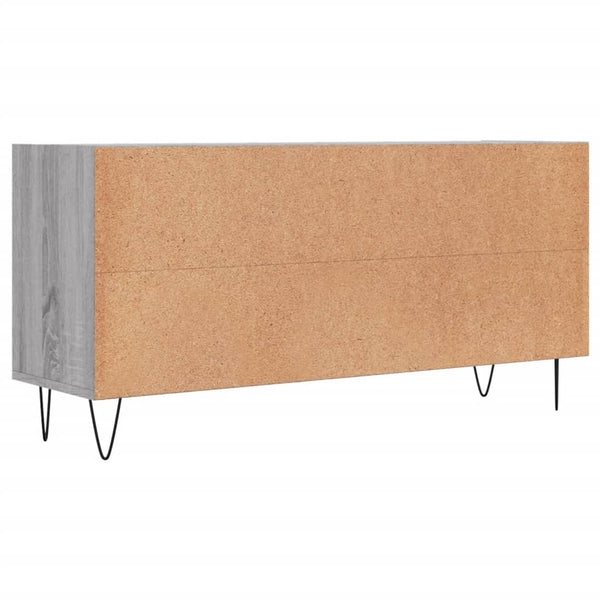 Sonoma-harmaa TV-taso 103,5x30x50 cm teknisestä puusta