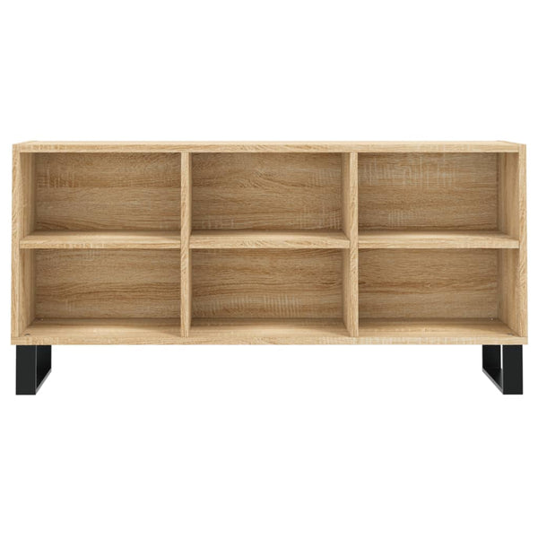 Sonoma-tammesta valmistettu TV-taso 103,5x30x50 cm teknisestä puusta