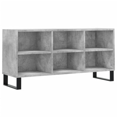TV-taso betoninharmaa 103,5x30x50 cm tekninen puu