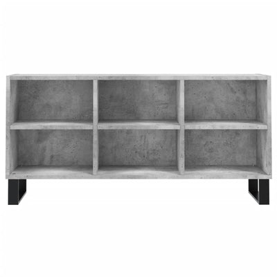 TV-taso betoninharmaa 103,5x30x50 cm tekninen puu