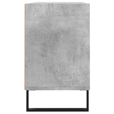 TV-taso betoninharmaa 103,5x30x50 cm tekninen puu