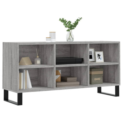 TV-taso harmaa Sonoma 103,5x30x50 cm tekninen puu