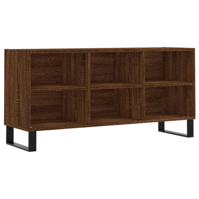 TV-taso ruskea tammi 103,5x30x50 cm tekninen puu