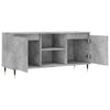 TV-taso betoninharmaa 104x35x50 cm tekninen puu