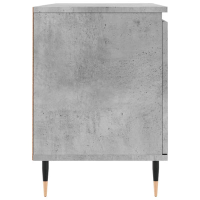 TV-taso betoninharmaa 104x35x50 cm tekninen puu