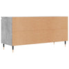 TV-taso betoninharmaa 104x35x50 cm tekninen puu