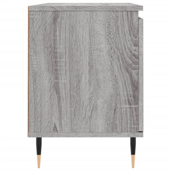 Harmaa TV-taso 104x35x50 cm teknistä puuta Sonoma-mallia
