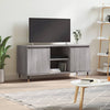 Harmaa TV-taso 104x35x50 cm teknistä puuta Sonoma-mallia