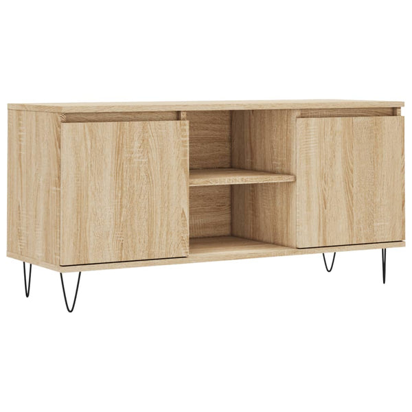 TV-taso 104x35x50 cm Sonoma-tammesta teknisestä puusta