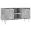 TV-taso betoninharmaa 104x35x50 cm tekninen puu