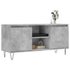 TV-taso betoninharmaa 104x35x50 cm tekninen puu