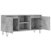 TV-taso betoninharmaa 104x35x50 cm tekninen puu