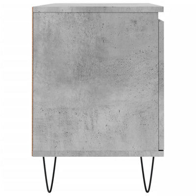TV-taso betoninharmaa 104x35x50 cm tekninen puu
