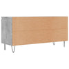 TV-taso betoninharmaa 104x35x50 cm tekninen puu