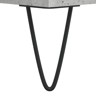 TV-taso betoninharmaa 104x35x50 cm tekninen puu